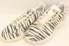 【中古】 adidas メンズスニーカー 26.5cm FALCON スニーカー adidas 26.5cm 白 ホワイト アニマル柄