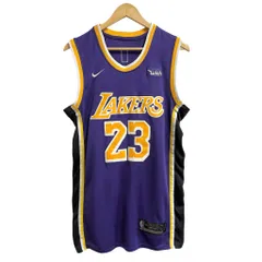 NIKE ナイキ レブロンジェームス レイカーズ ゲームシャツ ユニフォーム 紫 パープル×黄色×白×黒 No.P091