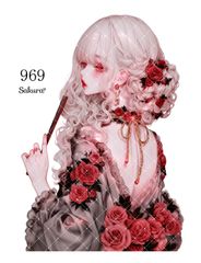 《 No.969 》Sakuraꕤ 人物ステッカー 女の子 シール オリジナルステッカー