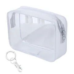 【特価商品】痛バ ぬいポーチ 透明 バッグ クリア 持ち運び 推し活 (ホワイト ぬいぐるみ 20cm Copeflap ぬいぐるみ用)