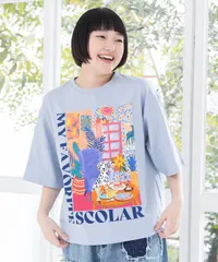 スカラールーム柄Tシャツ