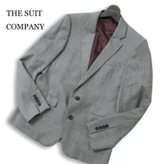 THE SUIT COMPANY スーツカンパニー 総裏 REDA SUPER110’S ウール100%★ テーラード ジャケット Sz.170cm-6Drop メンズ 灰