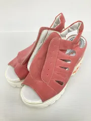 サンダル 36 ピンク スエード 無地 厚底 ストラップあり スポーツサンダル