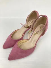 Vivian ヴィヴィアン パンプス 230 ピンク スエード 無地 ポインテッドトゥ ピンヒール 5.1～7cm ストラップあり