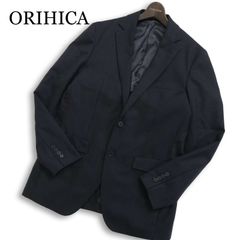 ORIHICA オリヒカ 通年 背抜き ウール★ ストレッチ テーラード ジャケット Sz.L メンズ 紺 ネイビー