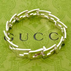 美品⭐️GUCCI ブレスレット カットアウトG 喜平 シルバー 17号 - メルカリ