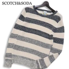 SCOTCH&SODA スコッチ&ソーダ 春夏 ラミー★ ボーダー セーター ニット Sz.S メンズのサムネイル