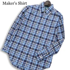 Maker's Shirt メーカーズシャツ 鎌倉 400 MADISON SPORT★ 長袖 チェック ボタンダウン シャツ 日本製 Sz.39-83 メンズ