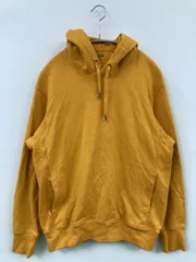 UNIQLO ユニクロ パーカー M イエロー コットン 無地 プルオーバー 長袖
