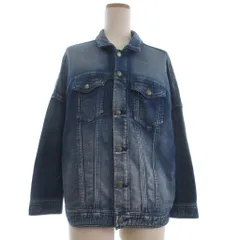 マウジー MOUSSY デニムジャケット Gジャン 長袖 紺 ネイビー F