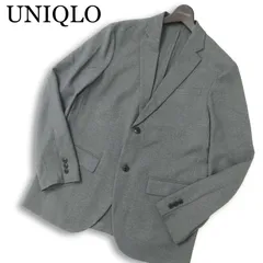 UNIQLO ユニクロ 通年 感動ジャケット★ SLIM FIT ウルトラライト ウールライク テーラード ジャケット Sz.L メンズ グレー