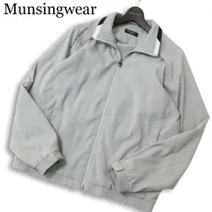Munsingwear マンシングウェア ゴルフ 通年★ ロゴ刺繍 ブルゾン ジャケット ウインドブレーカー Sz.M メンズ グレーのサムネイル