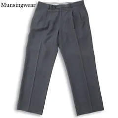 Munsingwear マンシングウェア ゴルフ 通年★ タック ストライプ スラックス パンツ Sz.91 メンズ グレー 大きいサイズのサムネイル