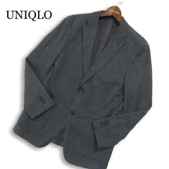 UNIQLO ユニクロ 春夏★ コンフォート ジャージー テーラード ジャケット Sz.M メンズ 灰 グレー