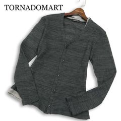 TORNADOMART トルネードマート 春夏★ ローゲージ ファイン クール ニット カーディガン 日本製 Sz.L メンズ 日本製