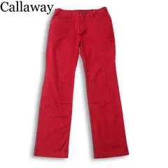 Callaway キャロウェイ ゴルフ 通年★ コットン ツイル ストレッチ パンツ Sz.M メンズのサムネイル