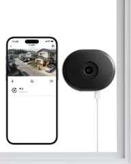 【窓越し撮影に特化・工事不要・AI人車検知】ZOSI 窓カメラ 3MP/2K 屋内用Wi-Fi防犯カメラ 常時カラー夜視 F1.0大口径レンズ 2.4G/5GHz双帯域対応 双方向通話 車両検知 ガラス越し撮影 ベランダ/水槽/キャンピングカー/店舗見守りpo