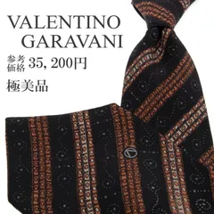 送料無料 ヴァレンティノガラヴァーニ ネクタイ ワイドタイ プリントタイ メンズ レディース シルク ネイビーブルー 茶色 ブラウン グレー ビジネス カジュアル パターンストライプ ヴィンテージ レトロ ロゴ ハイブランド 珍しい イタリア製 綺麗 P511