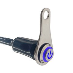 ハザードライト ヘッドライトフォグライトスイッチ 警告灯 LED 防水 LED ATVバイク 過負荷保護 12V オートバイハンドルバースイッチ （ブルーライト） YFFSFDC