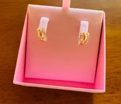 ほぼ新品スワロフスキーSwarovski Hyperbola フープピアス ミニ