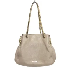 マイケルマイケルコース Michael michael kors トートバッグ 巾着 肩がけ レザー ベージュ ■TC