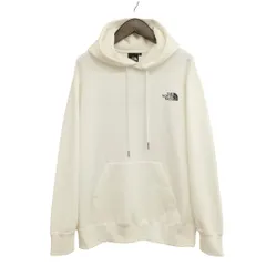 ザノースフェイス THE NORTH FACE NT12336 バックスクエアロゴ フーディ スウェット プルオーバー パーカー L オフホワイト