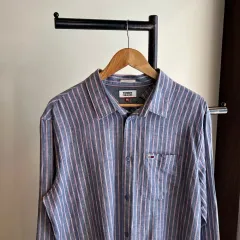 14783 - TOMMY JEANS トミー ジーンズ ストライプ リネン シャツ