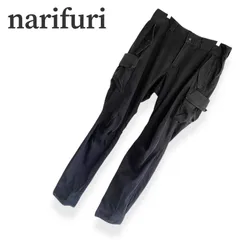narifuri ナリフリ ブラック メンズ パンツ ワークパンツ カーゴパンツ 長ズボン ストレッチ性 サイクルパンツ 自転車【Mサイズ】1097KZのサムネイル