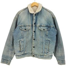 リーバイス Levis 90s 97年製 USA製 ボタン裏527 70609 Denim Boa Jacket 裏ボア デニム ボアジャケット メンズ import：M 