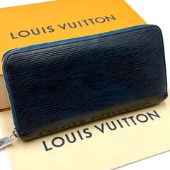 ルイヴィトン エピ ジッピーウォレット アンディゴブルー 長財布 ラウンドファスナー お札入れ シルバー金具 男女兼用 ブルー レザー M60307