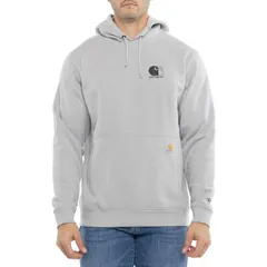 カーハート メンズ トップス シャツ ロゴ パーカー Carhartt 107064 Force Logo Hoodie Factory Seconds Asphalt Heather ヘザー