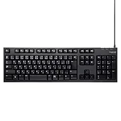 【中古-非常に良い】エレコム キーボード PS4用 有線 メンブレン 108キー 3mロングケーブル 1000万回高耐久 ブラック GM-TKFCM062BK