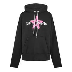 パーム・エンジェルス メンズ アウター パーカー・スウェット Palm Angels Menstar Pull Over Hoodie Black Pink ブラックのサムネイル