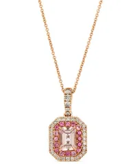 ル ヴァン レディース アクセサリー ネックレス・チョーカー・ペンダントトップ レース Le Vian Peach Morganite 58 ctw Passion Fruitourmaline 16 ctw Nude Diamond 14 ctw Halo