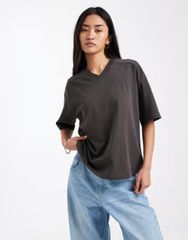 完売品】conte シアーVネックサファリシャツ ブラック 未使用 - メルカリ