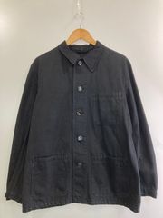 70s フレンチ ブラックモールスキンジャケット ヴィンテージ 古着