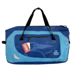 チャムス CHUMS ショルダーバッグ ボストンバッグ ポリエステル ロゴ 総柄 ブルースカイ