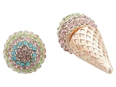ベッツィジョンソン レディース アクセサリー ピアス・イヤリング ジャケット Betsey Johnson Pave Ice Cream Conear Jacket Earrings Multi マルのサムネイル