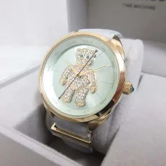 ヴィヴィアンウエストウッド Vivienne Westwood クレイジーベアー 腕時計 クォーツ ウォッチ ゴールド グリーン文字盤 くま クマ ビジュー VV103BLGY 箱付き