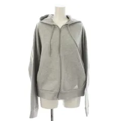アディダス adidas ジップアップ パーカー L グレー /LP ■MA