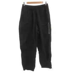 シュプリーム SUPREME 24SS Full Zip Baggy Warm Up Pant フルジップ バギー ウォームアップ パンツ ナイロン イージー ゴムウエスト ロゴプリント M 黒 ブラック /FF ■GY18のサムネイル