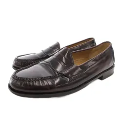 コールハーン COLE HAAN コインローファー シューズ 7.5 茶 ブラウン /FF ■GY62