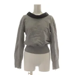 3.1 フィリップリム 3.1 phillip lim トレーナー スウェット S グレー 襟付き 長袖 袖口ジッパー /AUのサムネイル