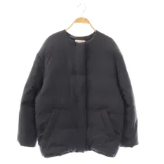 プラージュ Plage SOFT MINIMAL DOWN ジャケット ダウン ノーカラー 36 ネイビー /HK ■OSのサムネイル