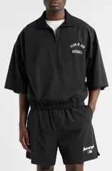 フィアオブゴッド メンズ アウター ジャケット・ブルゾン ハーフジップ Fear of God Essentials MLB Oversize 34 Sleeve Half Zip Jacket Blのサムネイル