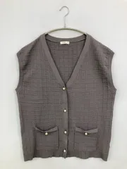 earth music&ecology アースミュージックアンドエコロジー ベスト F グレー チェック柄