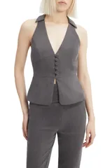 バードット レディース アウター ベスト Bardot Cohan Fitted Vest Grey グレー
