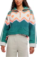 フリーピープル レディース アウター パーカー・スウェット ハーフジップ Free People FP Movement Mountain High Quarter Zip Top Soft Glow Green Glow グリーン