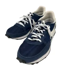 ナイキ NIKE スニーカー シューズ スエード メッシュ CW7645-400 ベトナム製 26.5㎝ 紺 ネイビー 白 ホワイト 