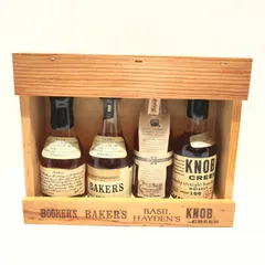 HAND BOTTLED BOURBONS OF TRUE DISTINCTION ブッカーズ BOOKER'S BAKER'S BASIL HAYDEN'S KNOB CREEK 50ml 4本セットのサムネイル